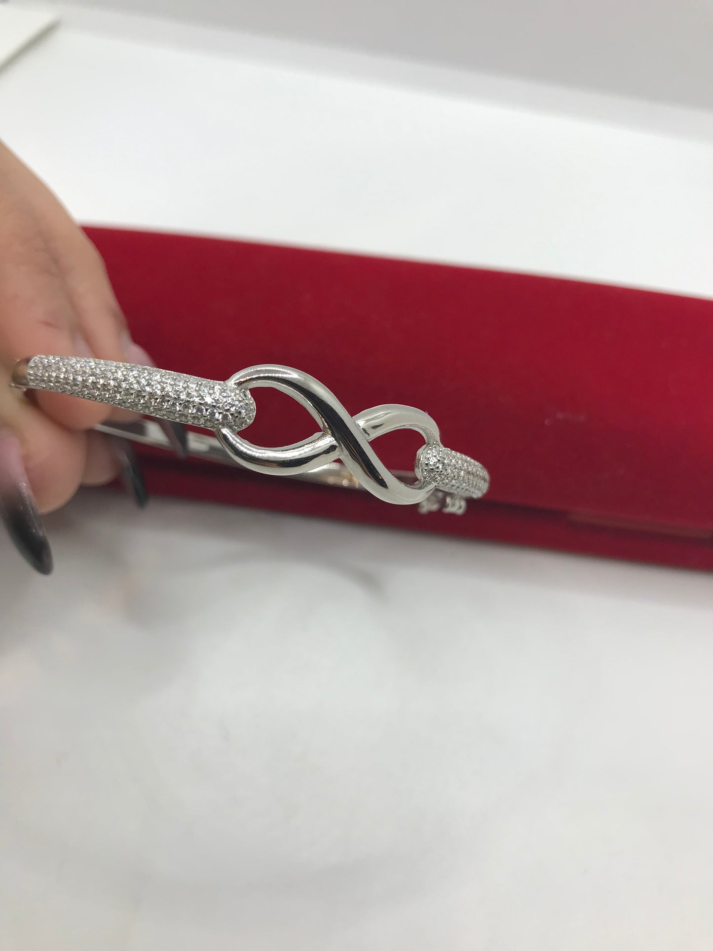 Bracelet infini ♾ en argent véritable