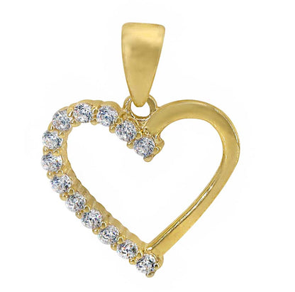 Pendentif coeur en or 10 carats