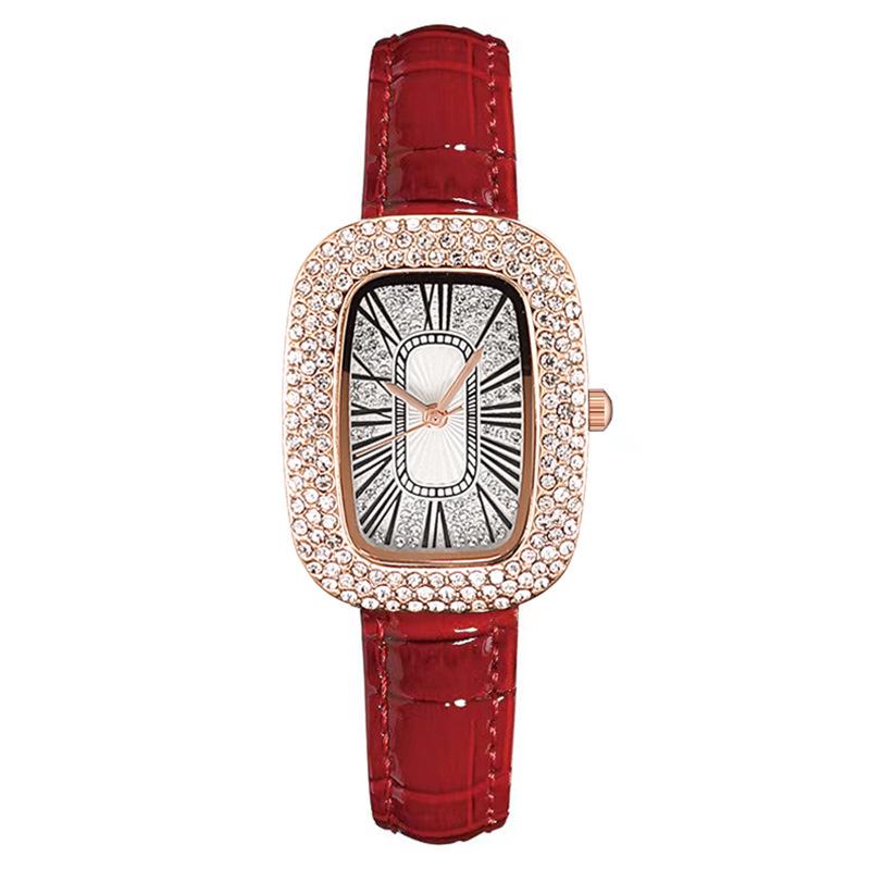 Rosegold square fashion watch