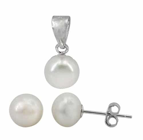 Ensemble de perles en argent sterling 925