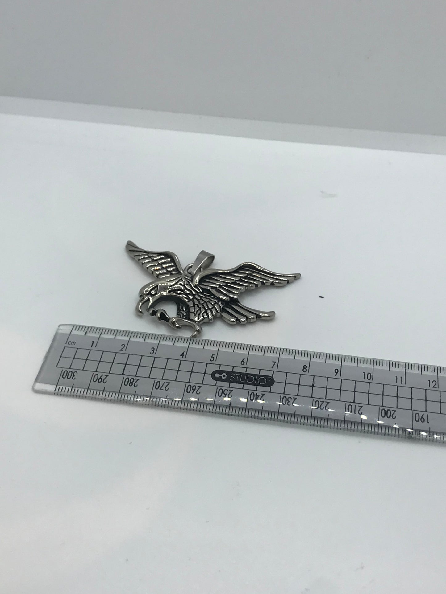 Pendentif aigle en acier inoxydable