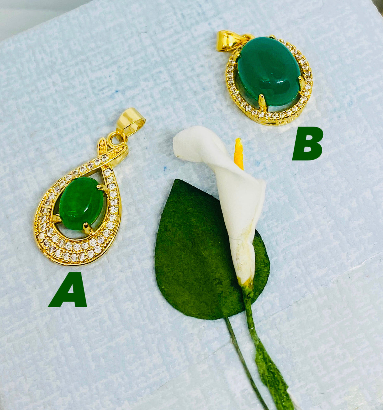 Pendentif plaqué or 18 carats