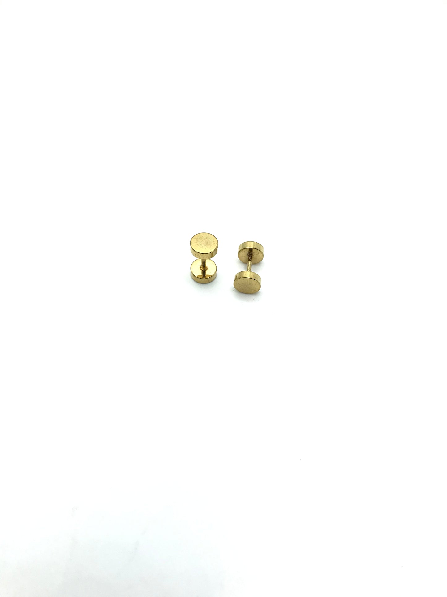 Stainless steel screw back studs(gold color)