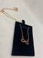 Gold plated infinity necklace