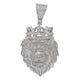 Sterling silver CZ stone lion pendant