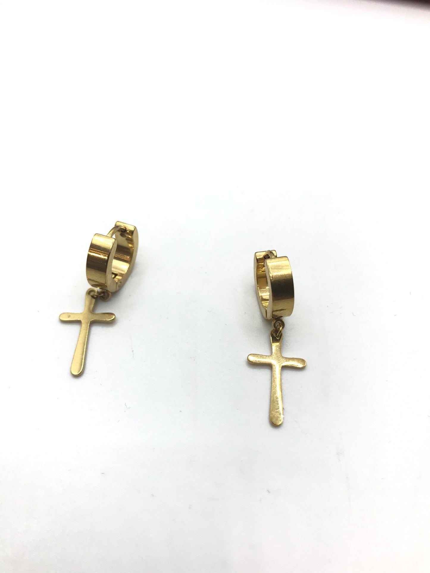 Boucles d'oreilles créoles plaquées or pour hommes