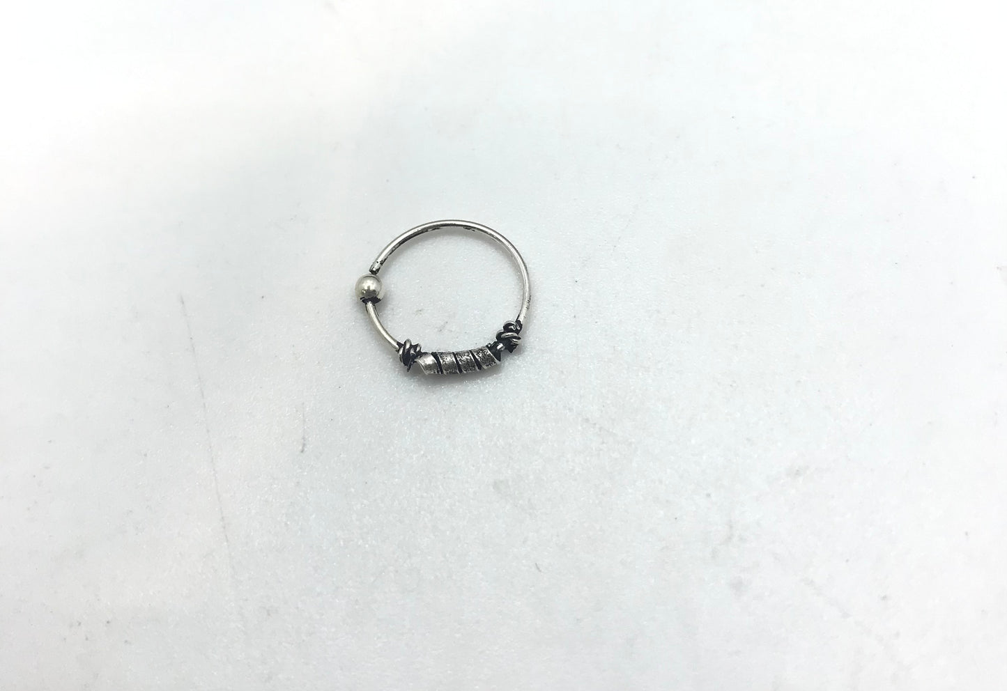 Sterling silver black nose rings