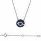 Sterling silver evil eye  necklace