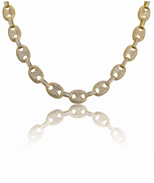 Chaîne glacée à maillons bouffants Gucci