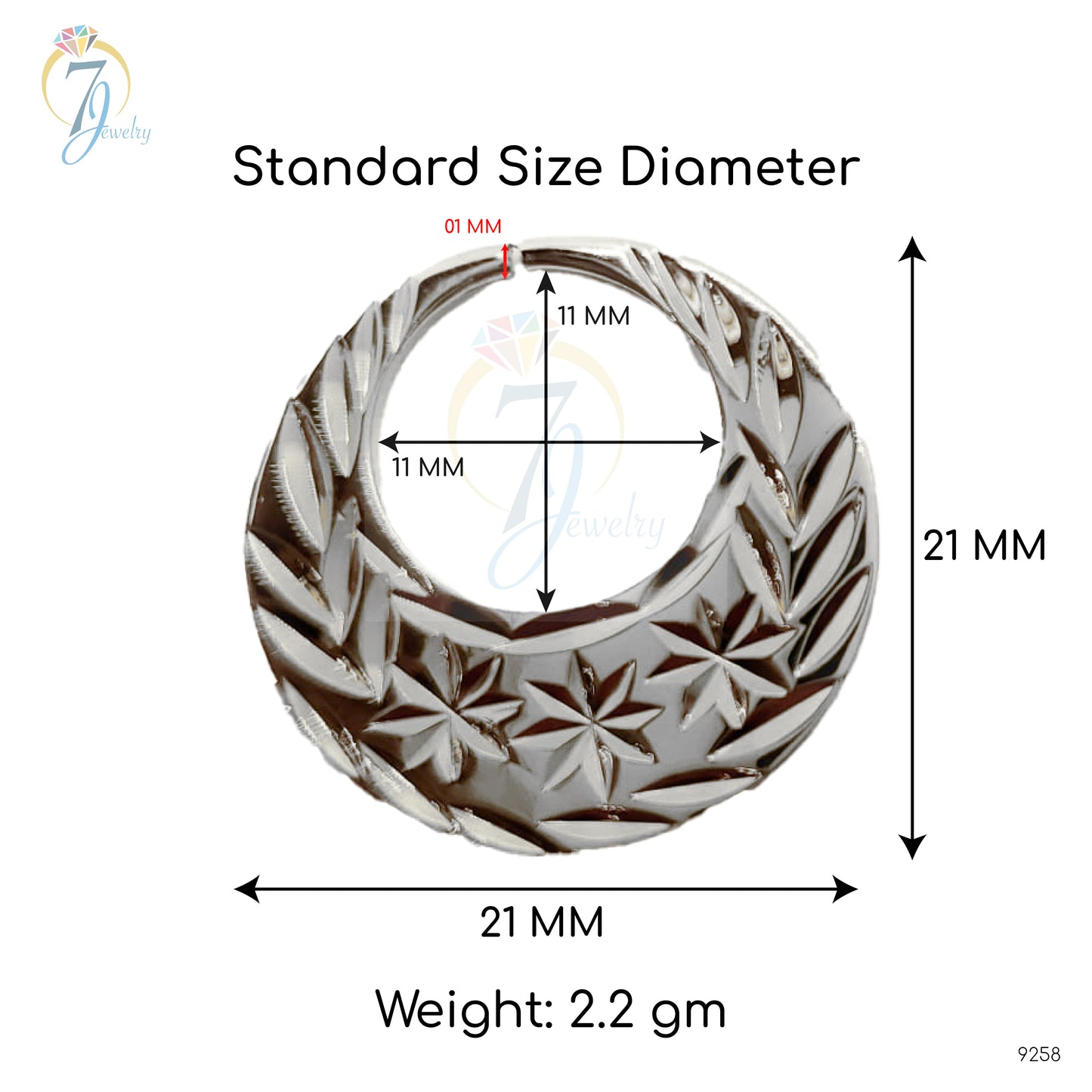 Nattiyan classique en argent véritable