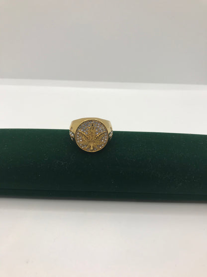 Bague fantaisie plaquée or 18 carats