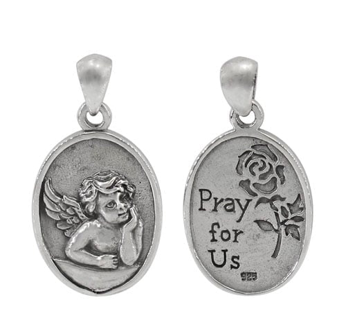 Sterling silver religious pendants