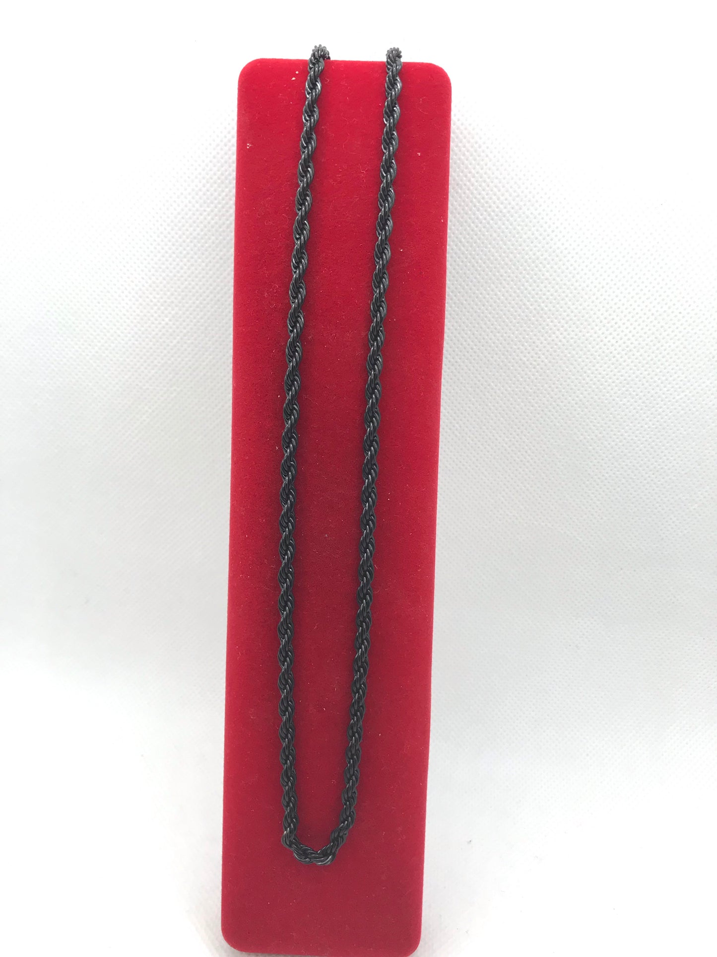 ਸਟੇਨਲੈੱਸ ਸਟੀਲ ਕਾਲੀ ਰੱਸੀ ਦੀ ਚੇਨ