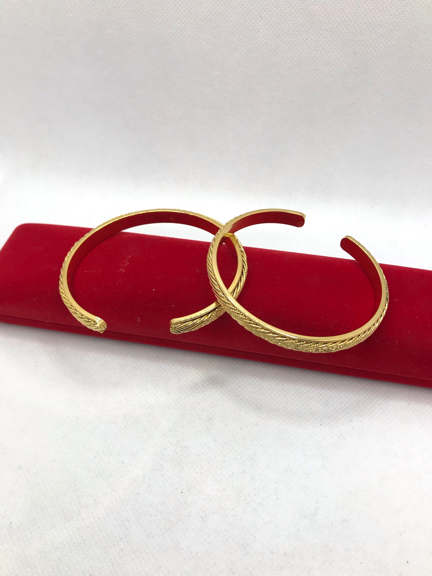 Gold plated bangle