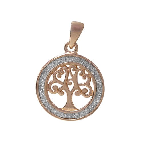 Pendentif arbre de vie en argent véritable