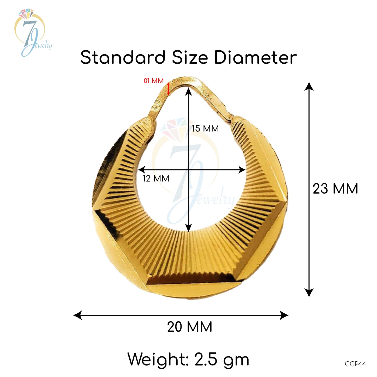 Boucles d'oreilles plaquées or Nattiyan