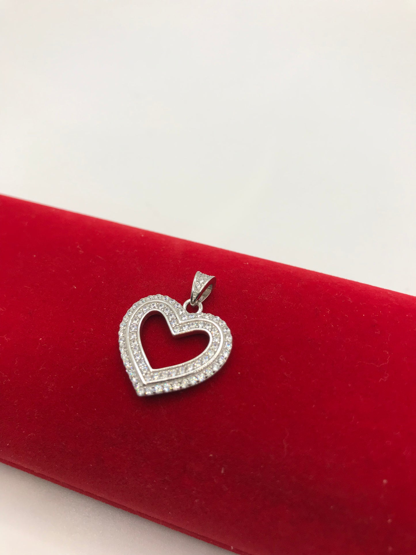 Pendentif coeur en argent sterling