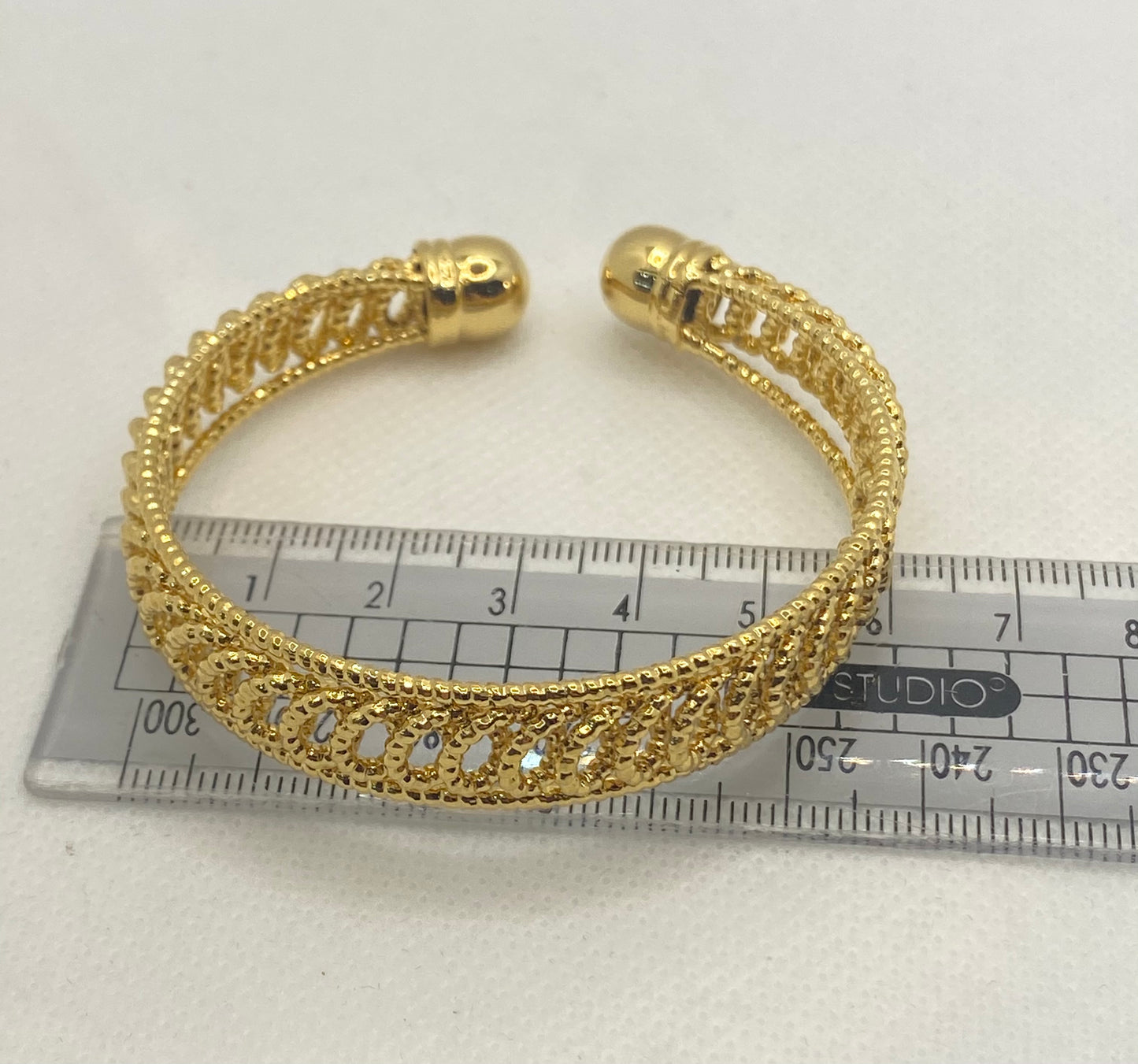 Gold plated bangles