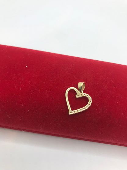 Pendentif coeur en or 10 carats