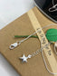 Real silver anklets with charms(Star)