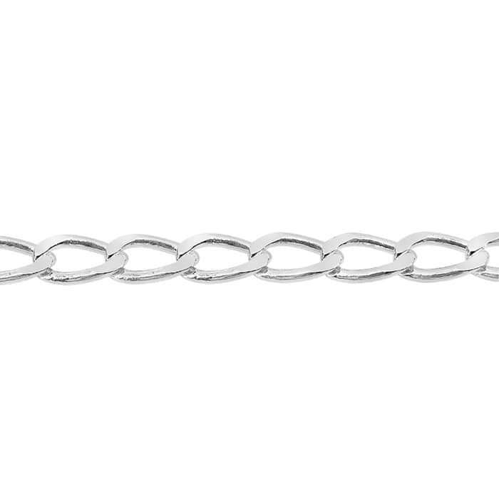 925 Real Silver curb link Anklets