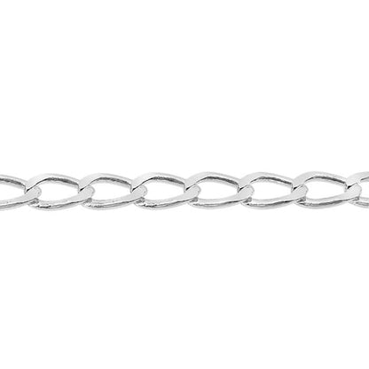 925 Real Silver curb link Anklets