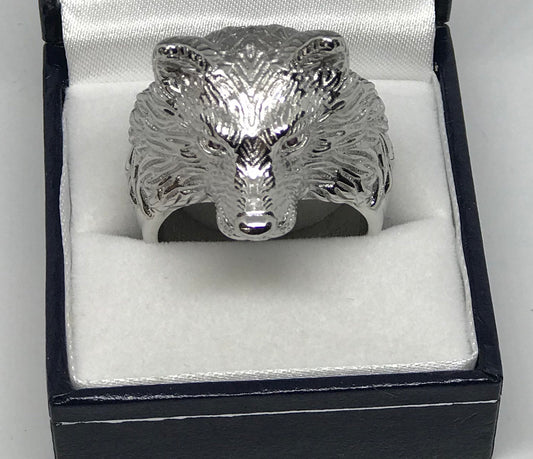 925 sterling silver wolf ring! - 7Jewelry