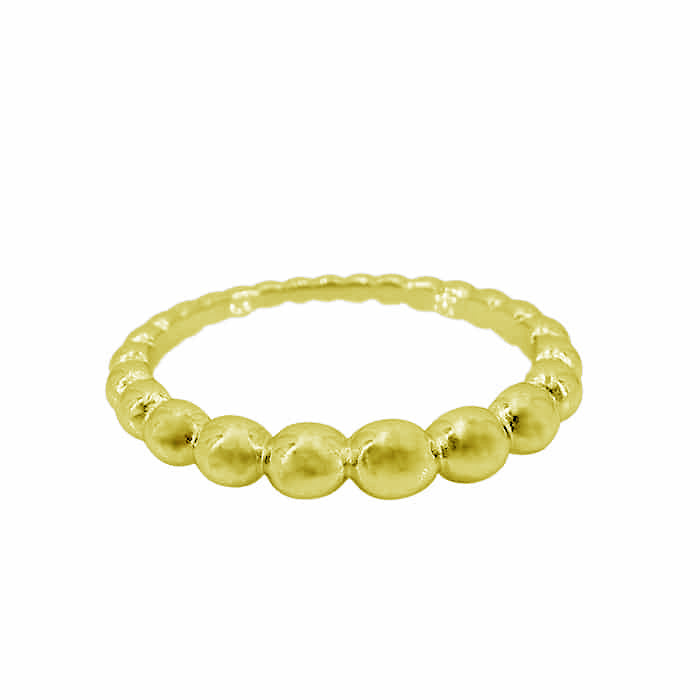 Bague en argent véritable et or rempli