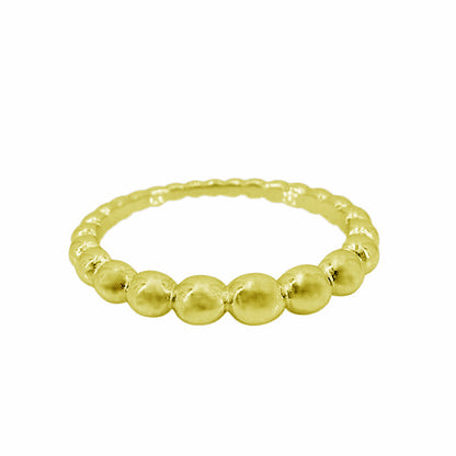 Bague en argent véritable et or rempli