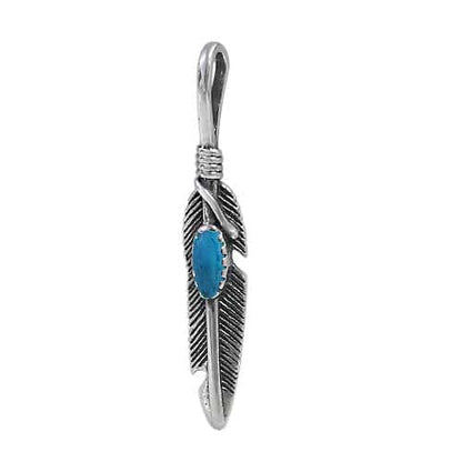 Pendentif feuille en argent sterling
