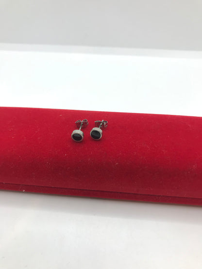 Stainless steel silver and black studs