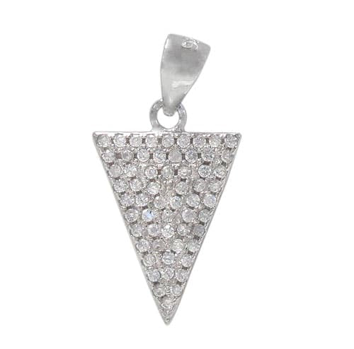 Pendentif triangle en argent sterling