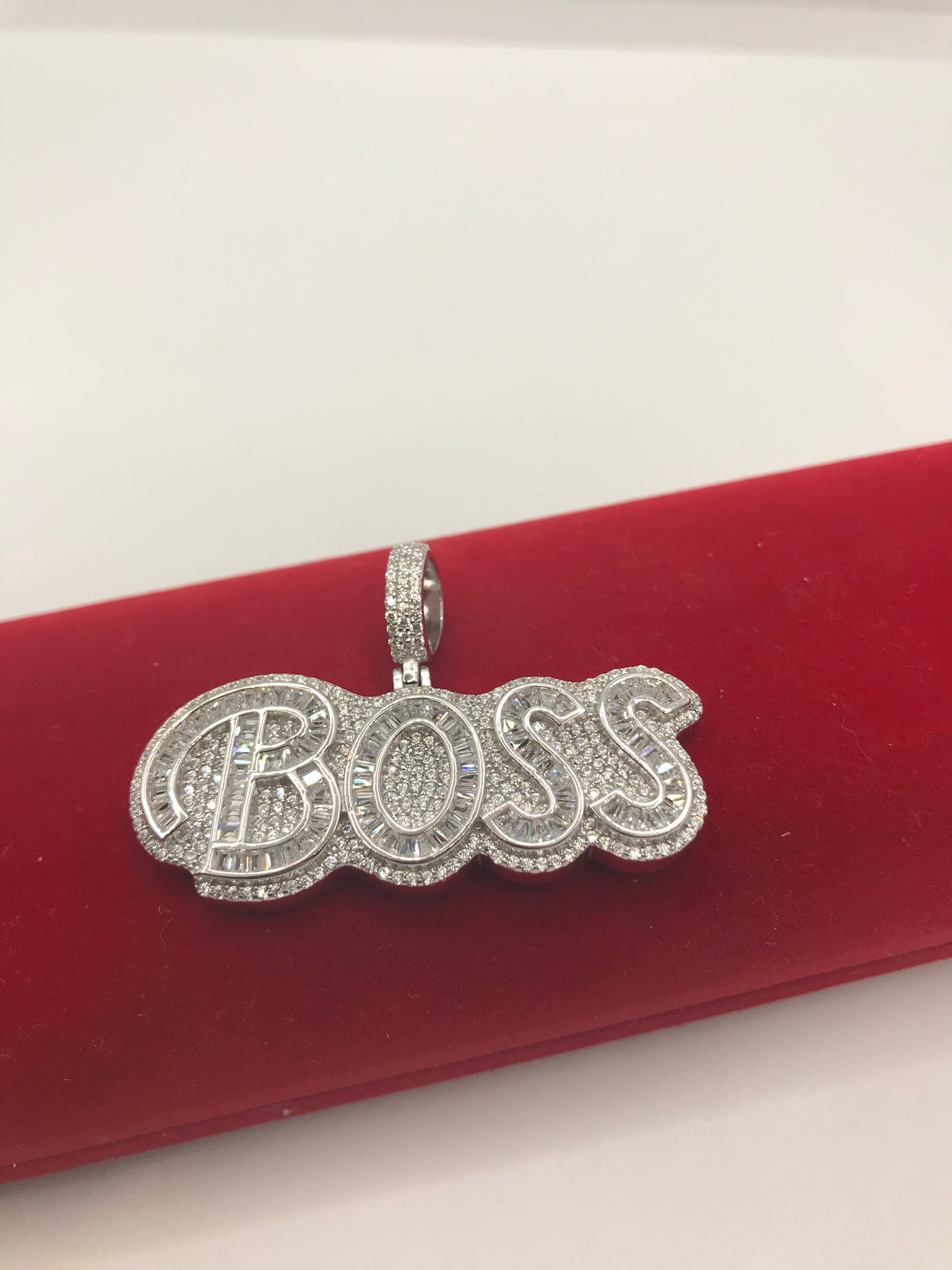 Sterling silver boss pendant