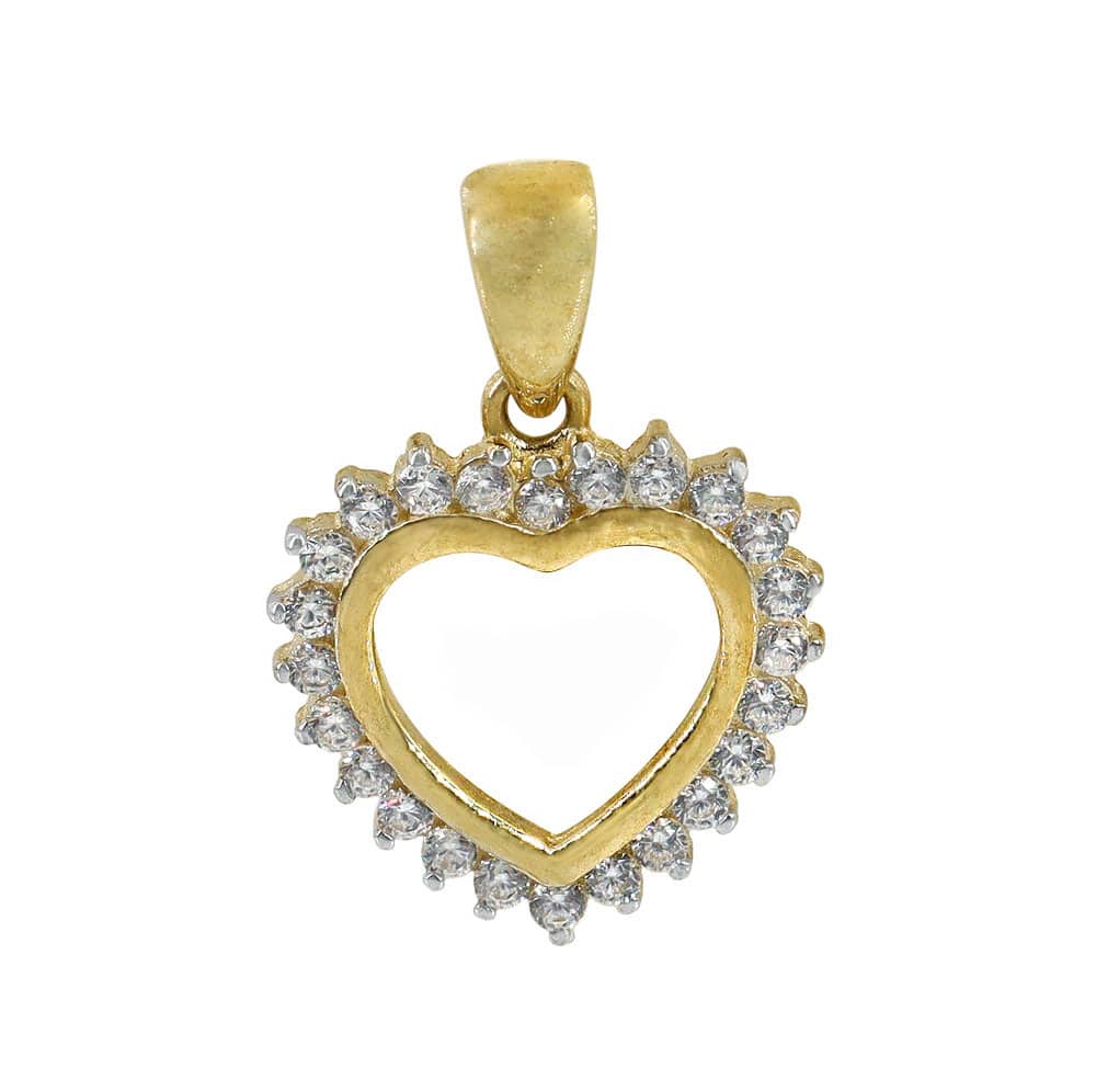 Pendentif coeur en or 10 carats