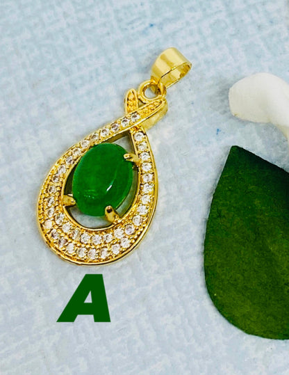 Pendentif plaqué or 18 carats