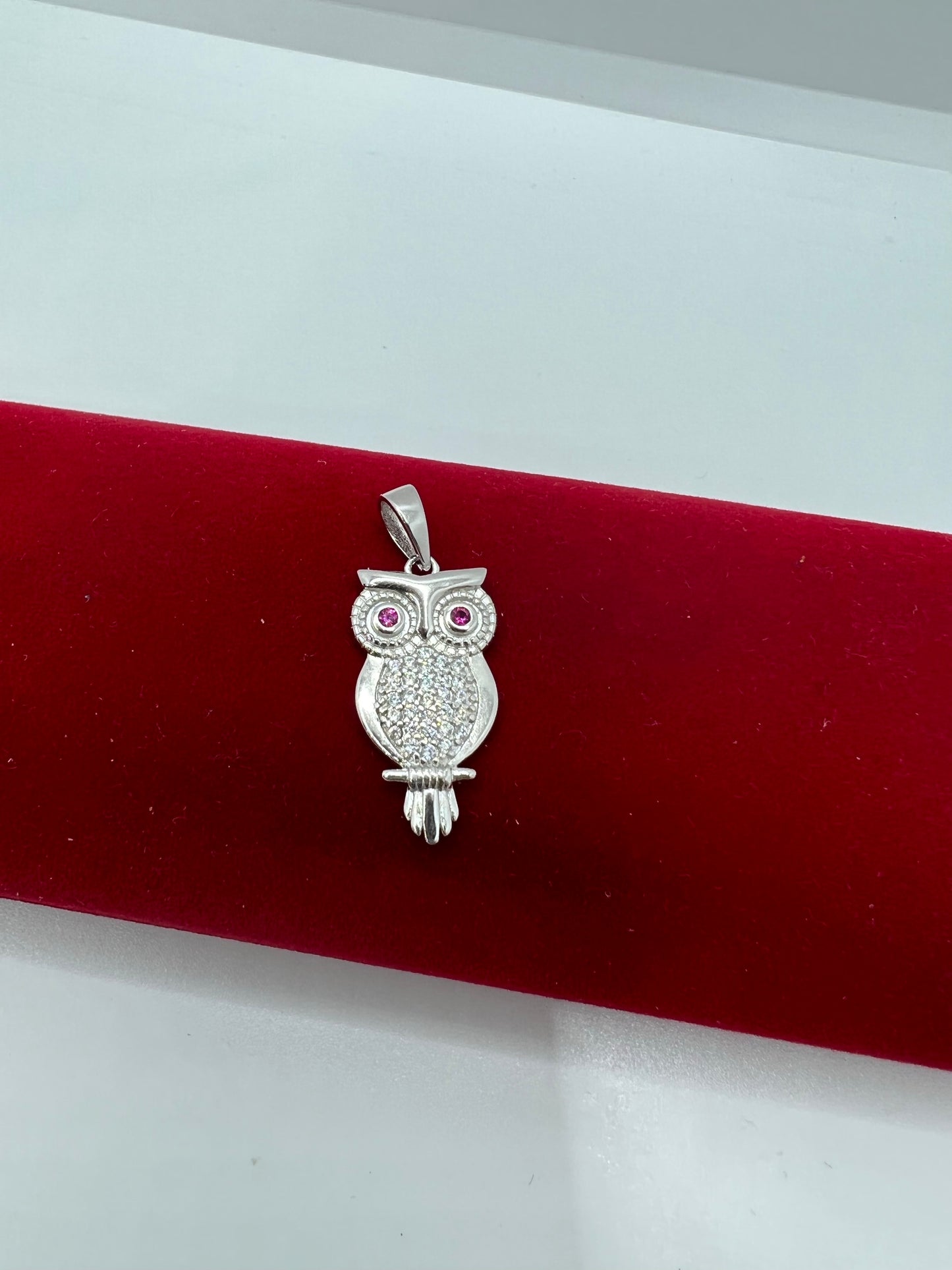 Pendentifs hibou en argent véritable