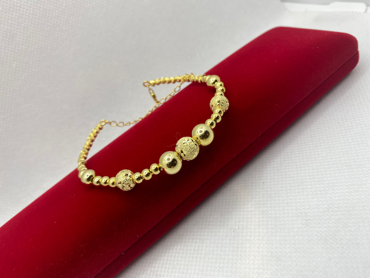 Bracelets en argent véritable plaqué or