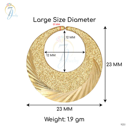 Argent véritable 18 carats PVD, plaqué or, sablage Nattiyan - Dernières tendances