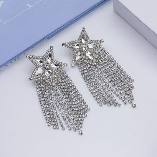Boucles d'oreilles star de la mode