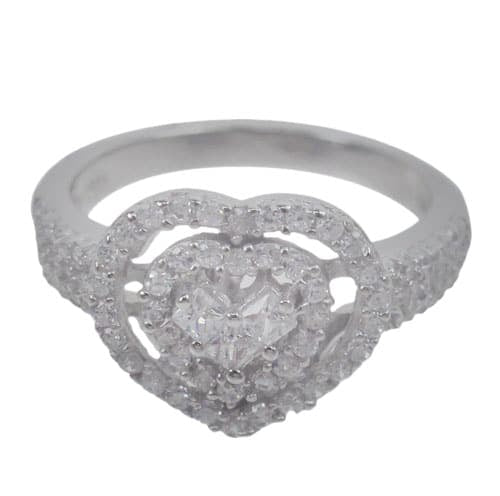 Bague cœur en argent sterling ❤️