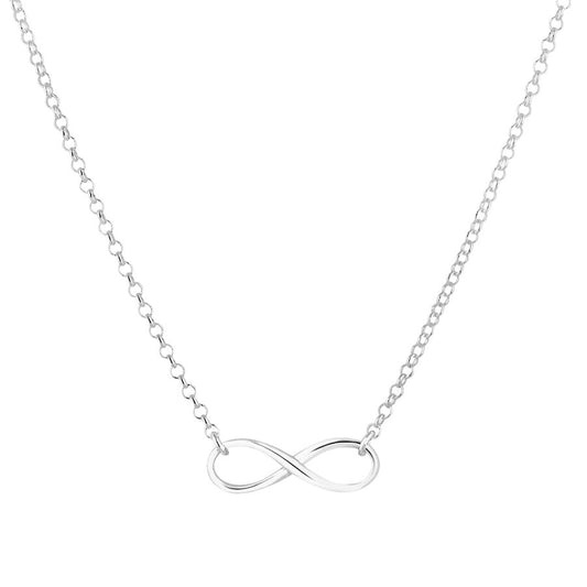 Real silver infinity necklace