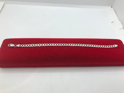 ਸਟਰਲਿੰਗ ਸਿਲਵਰ ਕਰਬ ਬਰੇਸਲੇਟ