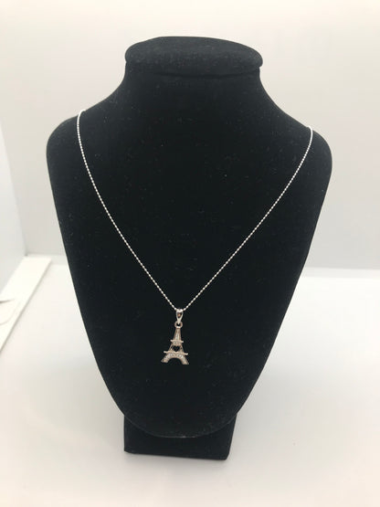 925 ਸਟਰਲਿੰਗ ਸਿਲਵਰ ਆਈਫਲ ਟਾਵਰ ਹਾਰ