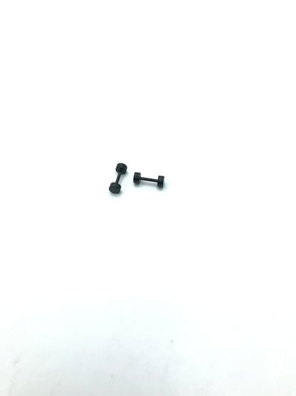 Stainless steel screw back studs(black color)