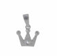 Sterling silver crown pendant