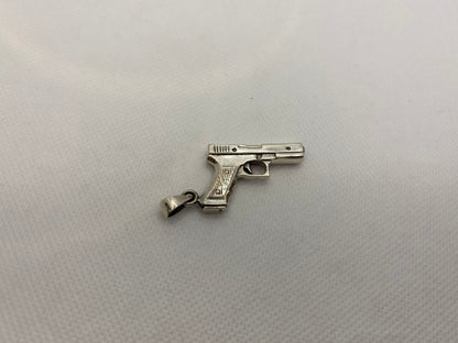 Pendentif pistolet en argent sterling