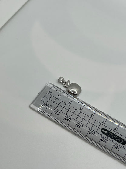 Pendentif pomme en argent véritable