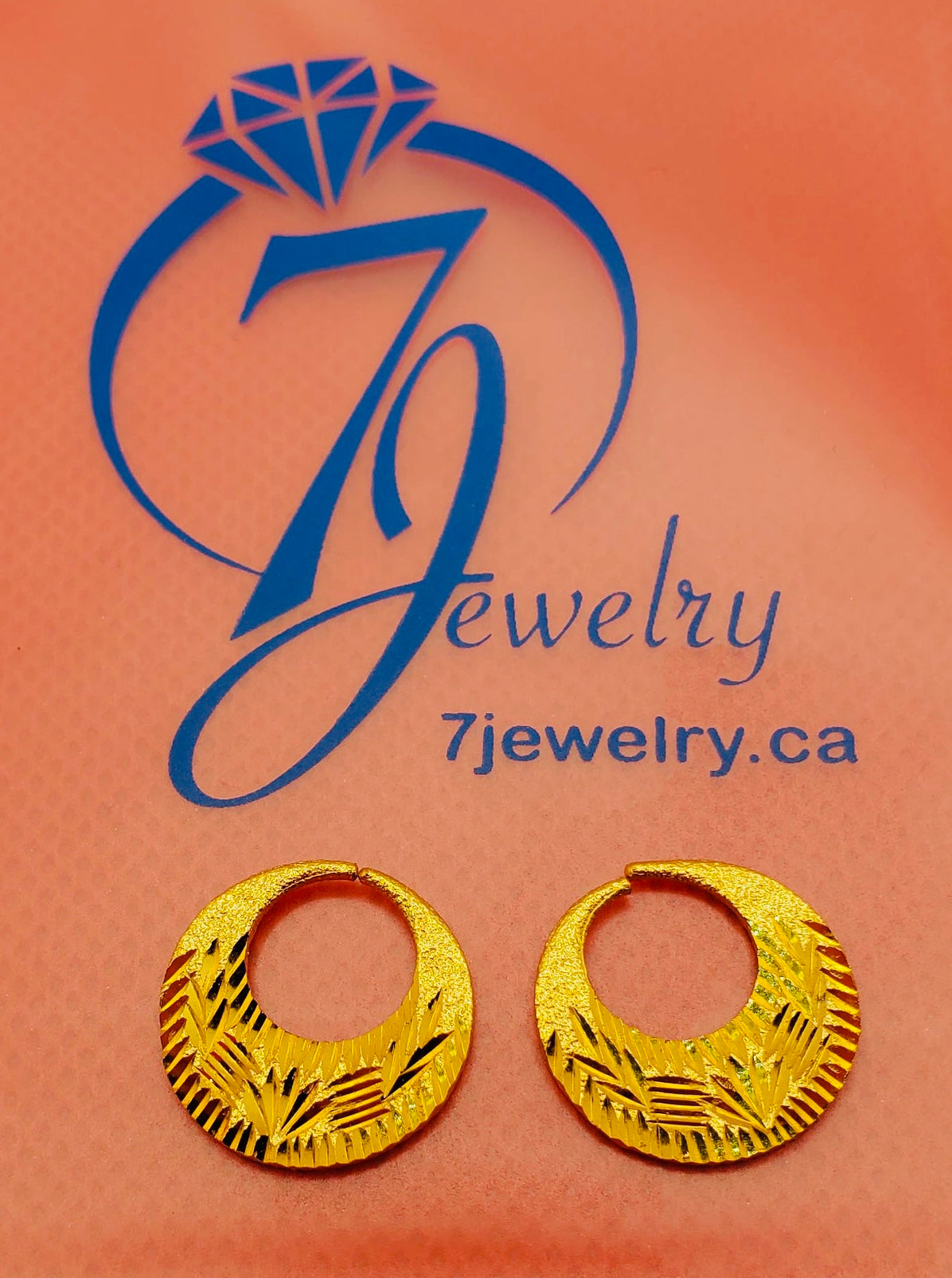 Boucles d'oreilles Nattiyan à la mode en argent véritable et or 24 carats