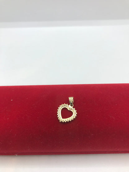 Pendentif coeur en or 10 carats