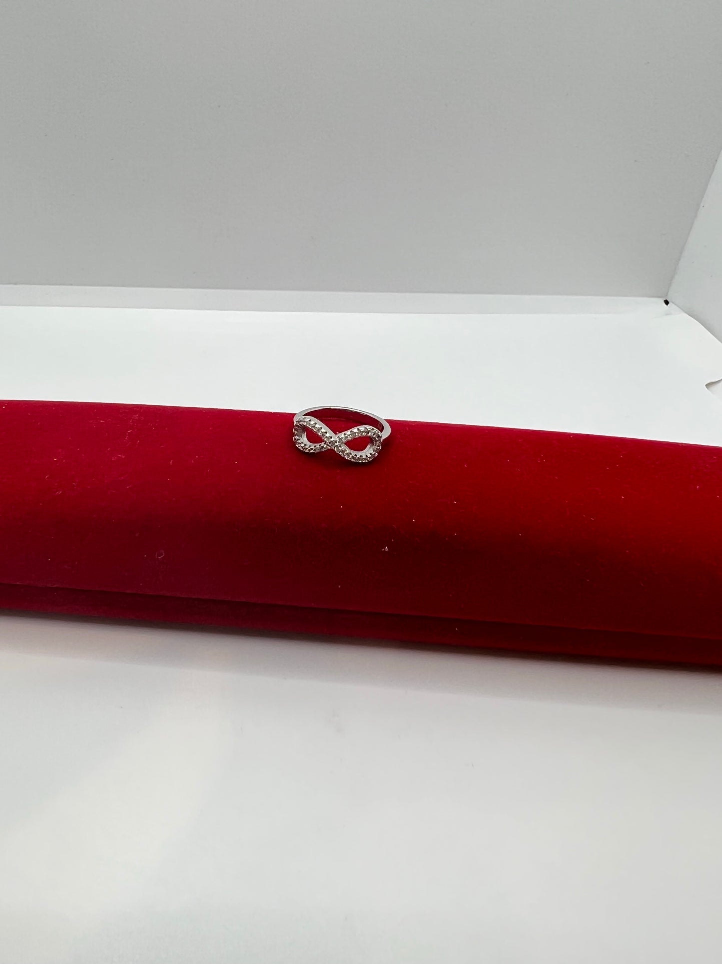 Bague infini en argent véritable